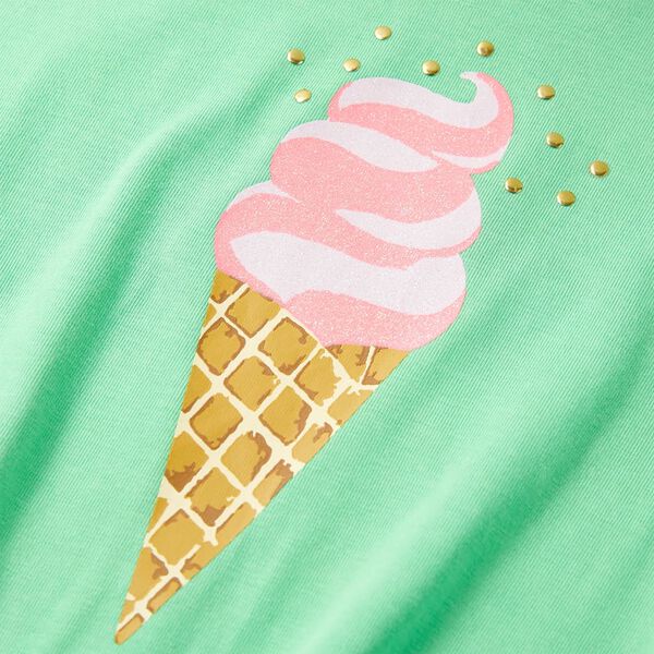 T-shirt pour enfants vert clair 140