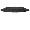 vidaXL Parasol de jardin Anthracite et noir 395 x 395 x 245 cm