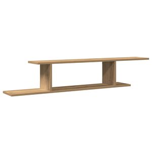 vidaXL &Eacute;tag&egrave;re TV murale ch&ecirc;ne artisanal 125x18x23cm bois d'ing&eacute;nierie