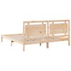 vidaXL Cadre de lit extra long sans matelas 200x210 cm bois massif