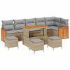 vidaXL Ensemble de canap&eacute; de jardin 10 pc 10-Nombre de places