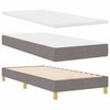vidaXL Lit &agrave; ressorts avec matelas Taupe 90 x 200 cm tissu