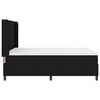 vidaXL Lit &agrave; ressort LED avec matelas Noir 140 x 200 cm tissu