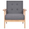 vidaXL Ensemble de canap&eacute;s 3 pcs Tissu Gris fonc&eacute;