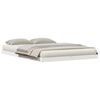 vidaXL Cadre de lit au sol Blanc 140 x 220 cm Pin massif