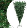 vidaXL Sapin de No&euml;l artificiel renvers&eacute; avec support Vert 180 cm