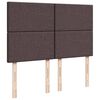 vidaXL Sommier &agrave; lattes de lit avec matelas Marron fonc&eacute; 160x200 cm