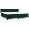 vidaXL Sommier &agrave; lattes de lit et matelas Vert fonc&eacute; 200x200cm Velours
