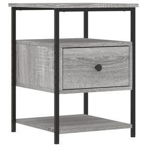 vidaXL Table de chevet sonoma gris 40x42x56 cm bois d'ing&eacute;nierie