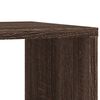 vidaXL Table d'appoint avec roues ch&ecirc;ne marron bois d'ing&eacute;nierie