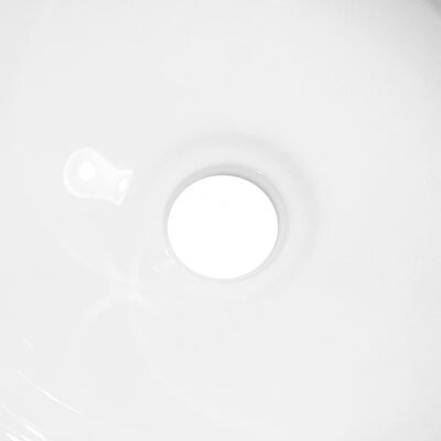 vidaXL Lavabo blanc 28x28x10 cm céramique