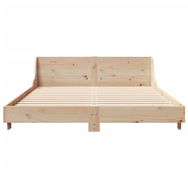 vidaXL Cadre de lit sans matelas 120x190 cm bois de pin massif