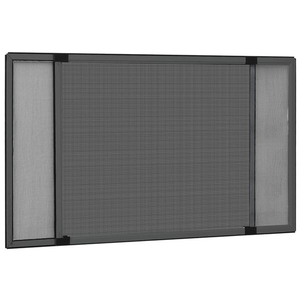 vidaXL Moustiquaire extensible pour fen&ecirc;tres Anthracite (100-193)x75cm