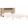 vidaXL T&ecirc;te de lit avec rangement 140 cm bois massif de pin