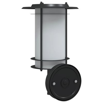 vidaXL Applique murale d'extérieur noir acier inoxydable