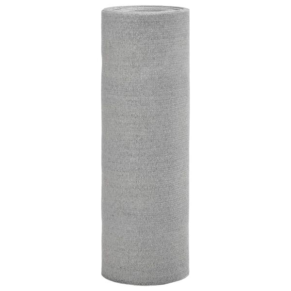 vidaXL Filet brise-vue gris clair 1,5x50 m PEHD 195 g/m&sup2;