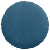 vidaXL Coussins de si&egrave;ge 2 pcs Bleu &Oslash; 40 x 13 cm Velours