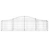vidaXL Paniers &agrave; gabions arqu&eacute;s 4 pcs 200x30x40/60 cm Fer galvanis&eacute;