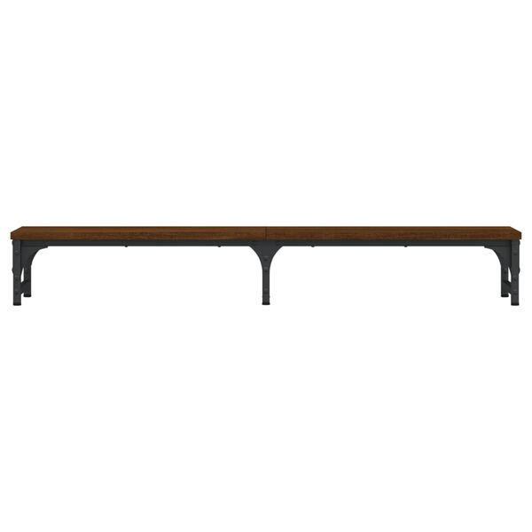 vidaXL Support moniteur ch&ecirc;ne marron 105x23x15,5 cm bois d'ing&eacute;nierie