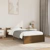 vidaXL Cadre de lit sans matelas marron miel bois massif 75x190 cm