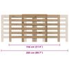 vidaXL Cache-radiateur ch&ecirc;ne artisanal 205x21,5x83,5 cm