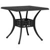vidaXL Ensemble &agrave; manger de jardin 5 pcs noir aluminium coul&eacute;