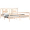 vidaXL Cadre de lit sans matelas 200x200 cm bois massif