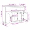 vidaXL Buffet Brun cire 104,5 x 34 x 80 cm Pin massif