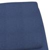 vidaXL Chaise &agrave; bascule Bleu Tissu