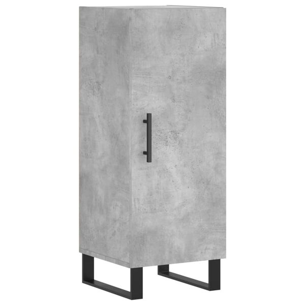 vidaXL Buffet Gris b&eacute;ton 34,5x34x90 cm Bois d'ing&eacute;nierie
