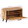 vidaXL Banc &agrave; chaussures 80x30x45 cm bois massif de manguier
