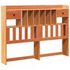 vidaXL T&ecirc;te de lit avec rangement cire marron 160cm bois massif de pin