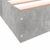 vidaXL Cadre de lit sans matelas gris b&eacute;ton 90x200 cm