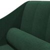 vidaXL Chaise longue avec traversin vert fonc&eacute; tissu