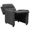 vidaXL Fauteuil inclinable Gris fonc&eacute; Tissu