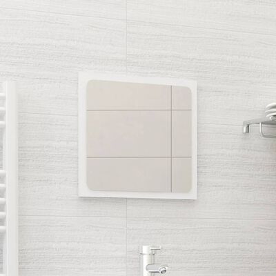 vidaXL Miroir de salle de bain Blanc 40x1,5x37 cm Aggloméré