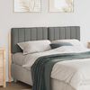 vidaXL T&ecirc;te de lit capitonn&eacute;e Marron et gris clair 140 cm Pin massif