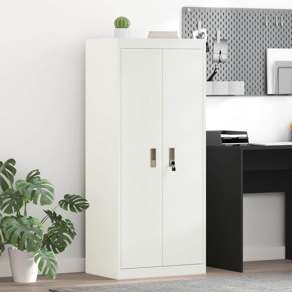vidaXL Armoire de rangement Blanc 60 x 40 x 140 cm Acier