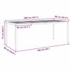 vidaXL Table&agrave;manger Marron 200 x 90 x 75 cm Bois d'Acacia Massif