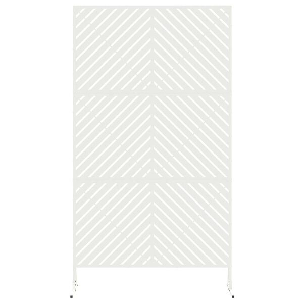 vidaXL &Eacute;cran de confidentialit&eacute; Blanc 100 x 50 x 180 cm Acier