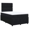 vidaXL Sommier &agrave; lattes de lit avec matelas Noir 120x200 cm Velours