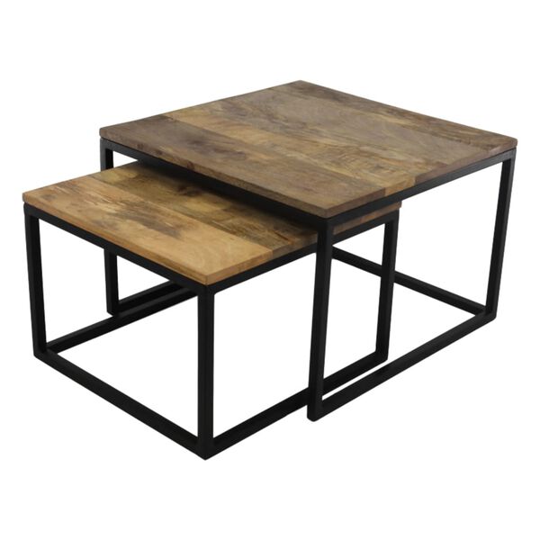 HSM Collection Ensemble de tables basses 2 pcs Carr&eacute;