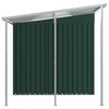 vidaXL Abri de jardin avec toit étendu Vert 346x193x181 cm Acier