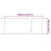 vidaXL Auvent vertical Blanc 180x1200 cm Tissu oxford