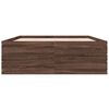 vidaXL Cadre de lit sans matelas ch&ecirc;ne marron 140x200 cm