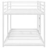 VidaXL Lit superpos&eacute; sans matelas blanc 90x200 cm acier