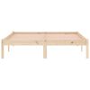 vidaXL Cadre de lit sans matelas 137x190 cm bois massif de pin