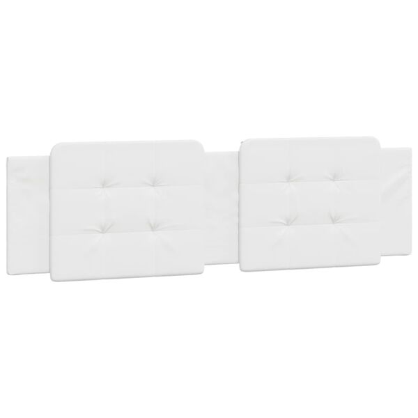 vidaXL Coussin de t&ecirc;te de lit Zadar blanc 180 cm similicuir