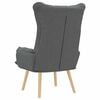 vidaXL fauteuil Gris fonc&eacute; 69 x 74 x 93 cm Tissu et Contreplaqu&eacute;