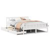 vidaXL Cadre de lit sans matelas blanc 150x200 cm bois de pin massif